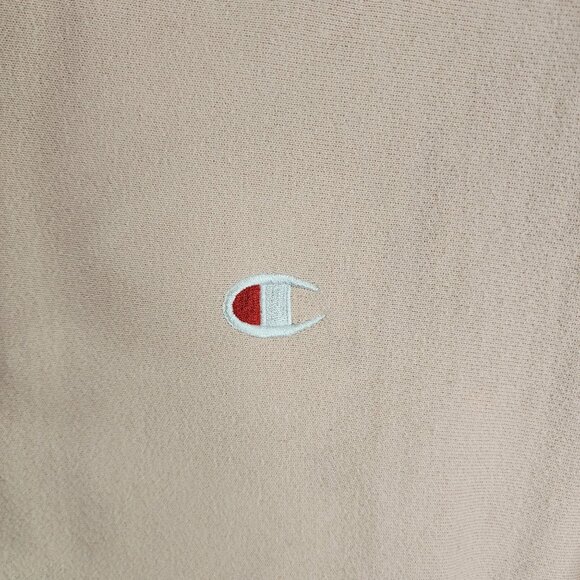 Womens Pink Champion Reverse Weave Pink Hoodie Sweatshirt Long Sleeve Size XXL - Picture 7 of 13